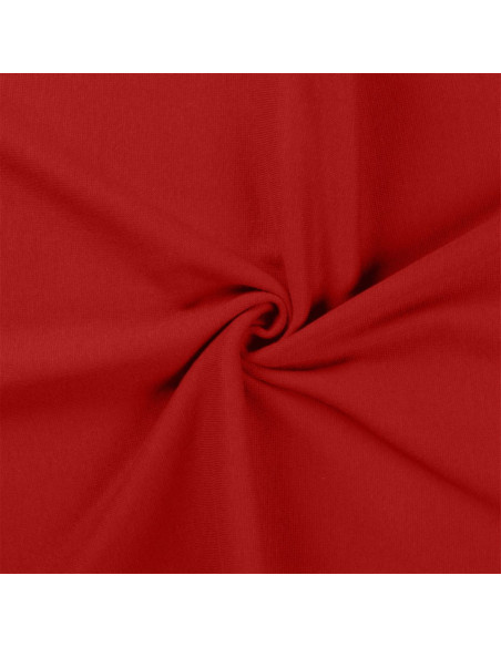 Tessuto jersey a coste - Rosso scuro