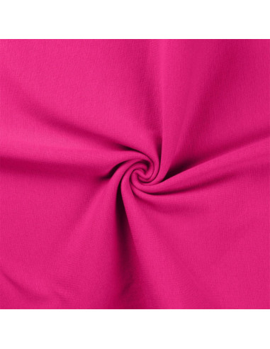 Tessuto jersey a coste - Fucsia