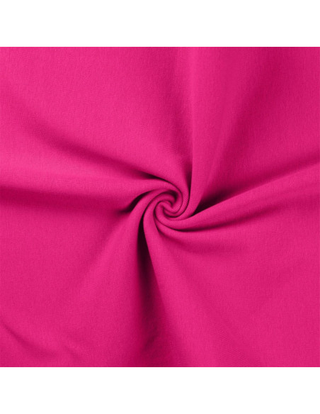 Tessuto jersey a coste - Fucsia