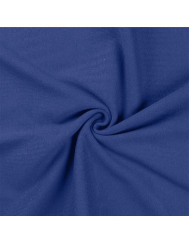 Tessuto jersey a coste - Blu reale