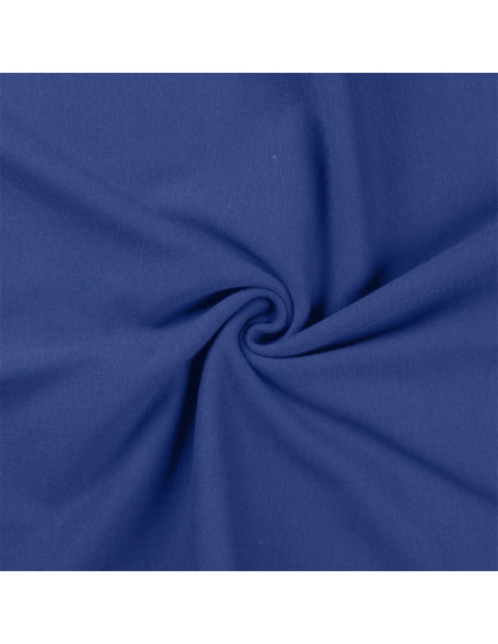 Tessuto jersey a coste - Blu reale