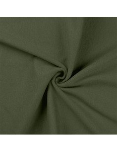 Tessuto jersey a coste - Verde militare