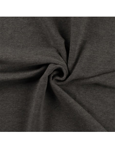 Tessuto jersey a coste - Grigio mélange