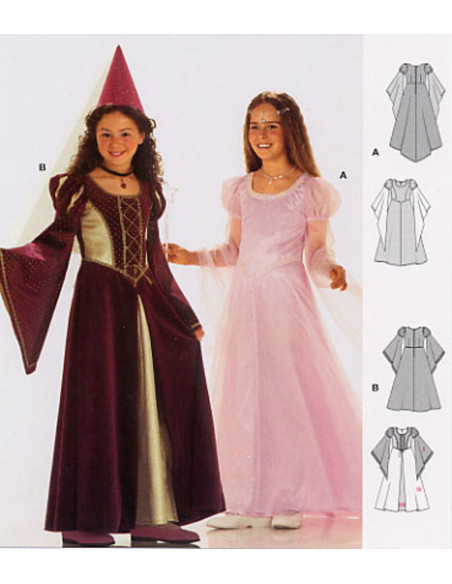Modello di fata, principessa medievale - Burda 2463