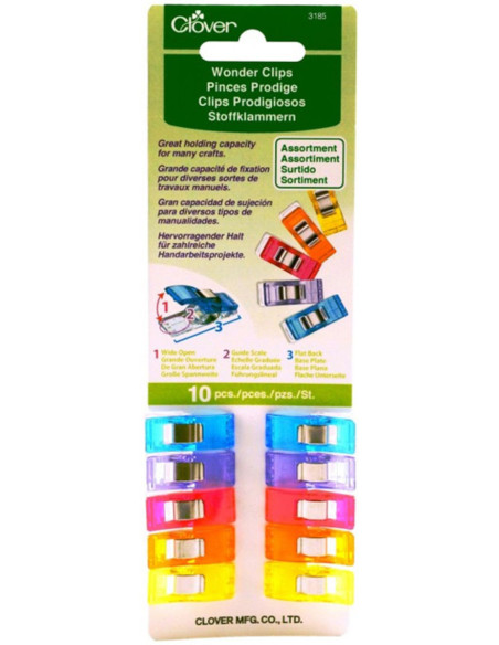 Set di 10 mollette Prodige Clover - Assortimento
