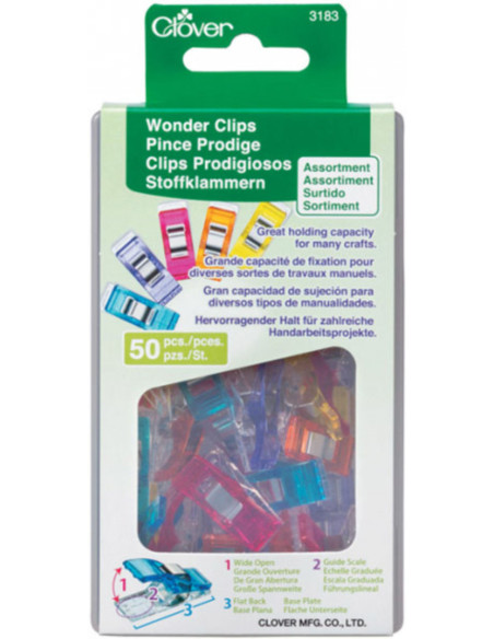Scatola 50 mollette Prodige Clover - Assortimento