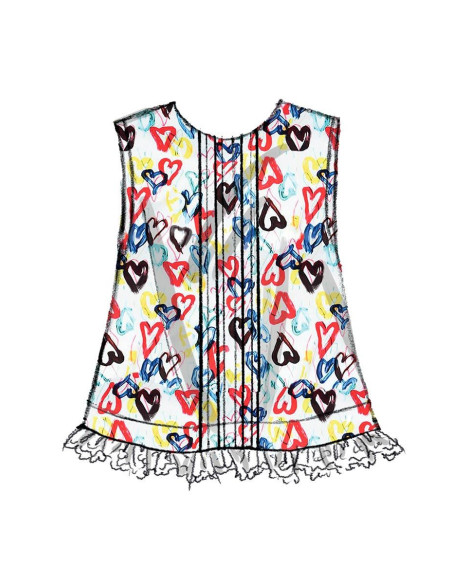 Modello di top e mutandine per neonati - Butterick 6884