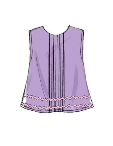 Modello di top e mutandine per neonati - Butterick 6884