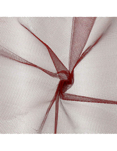 Tulle rigido - Rosso scuro
