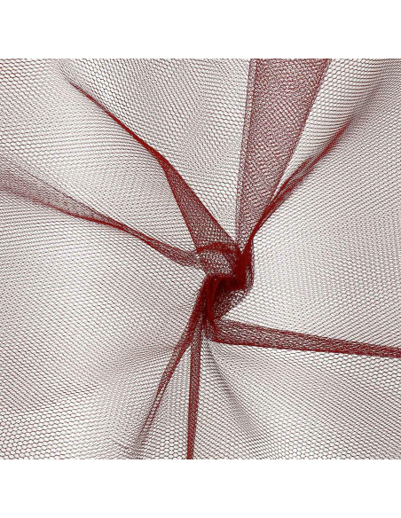 Tulle rigido - Rosso scuro