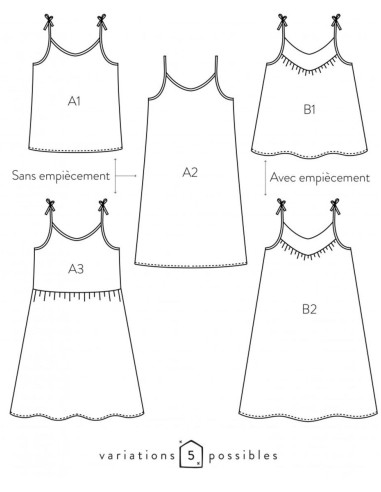 Modello di canotta o abito Crépuscule - Atelier Scämmit