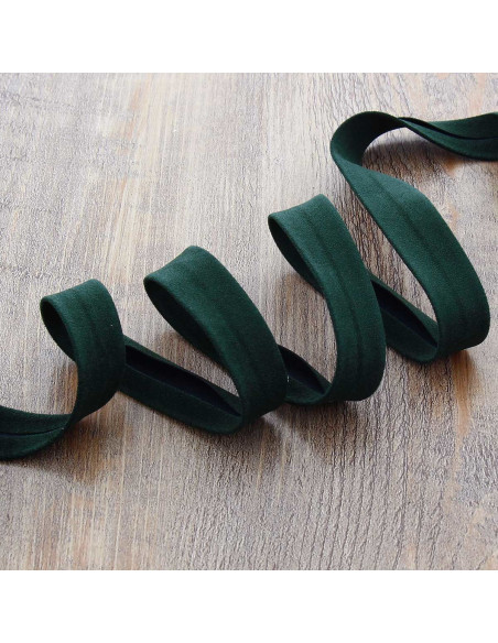 Nastro in similpelle scamosciata - Verde scuro