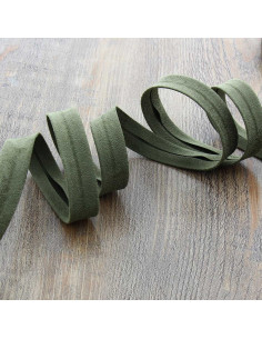 Nastro in similpelle scamosciata - Verde kaki