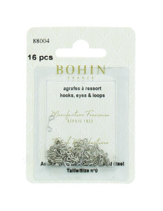 Graffette metalliche a molla Bohin - Argento