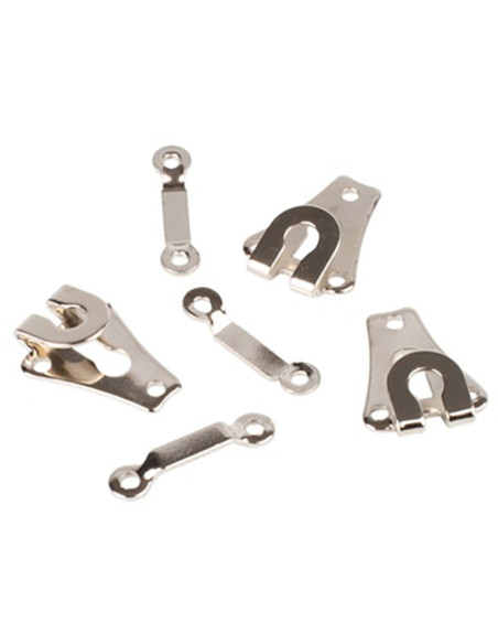 Ganci di chiusura per pantaloni argento Bohin