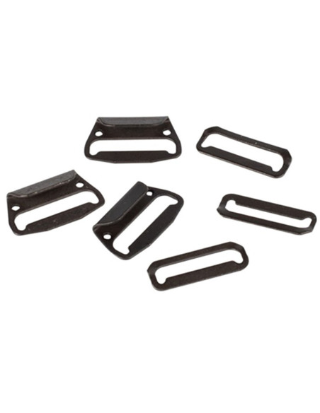 Ganci di chiusura piatti per gonne 25 mm nero Bohin