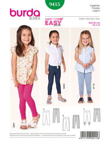 Modello di leggings - Burda 9415