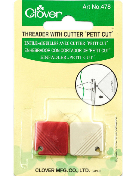 Set di 2 infila-aghi con taglia-fili integrati Clover