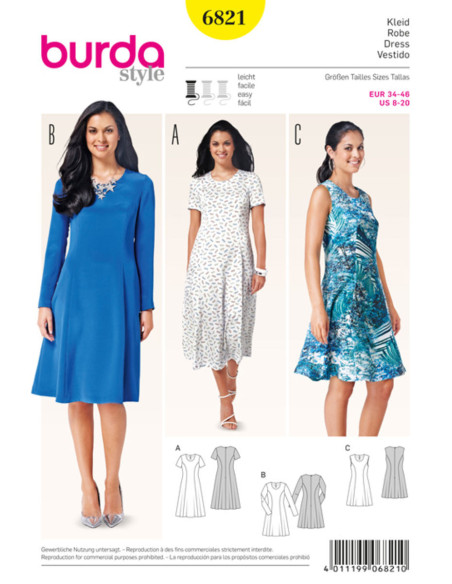 Modello di abito - Burda 6821