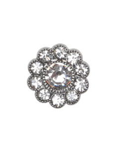 Set di 4 bottoni Strass diamante 17 mm - Bianco 2