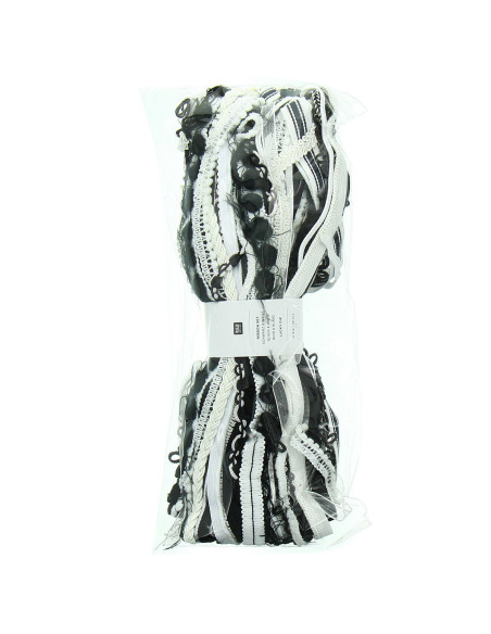 Assortimento di nastri - Nero e bianco