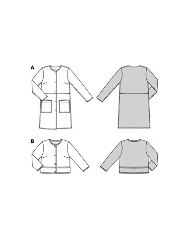 Modello di giacca e cappotto - Burda 5951