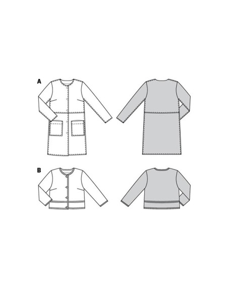 Modello di giacca e cappotto - Burda 5951