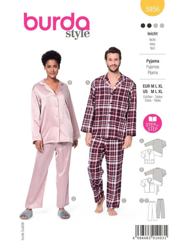 Modello di pigiama - Burda 5956