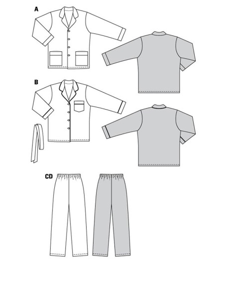 Modello di pigiama - Burda 5956