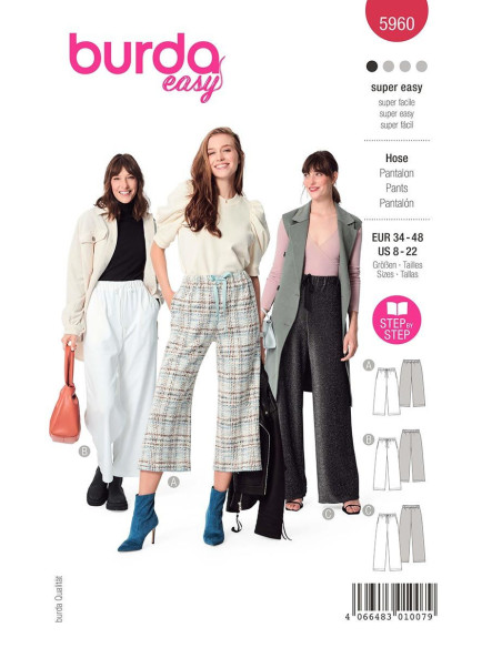 Modello di pantaloni - Burda 5960
