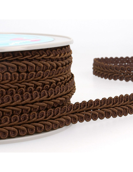 Gallone a spiga stile Chanel - Cioccolato