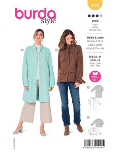 Modello di giacca e cappotto - Burda 5974