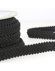 Gallone a spiga stile Chanel - Nero