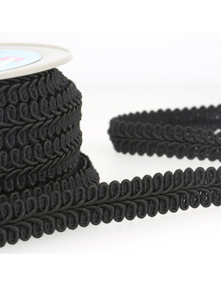 Gallone a spiga stile Chanel - Nero