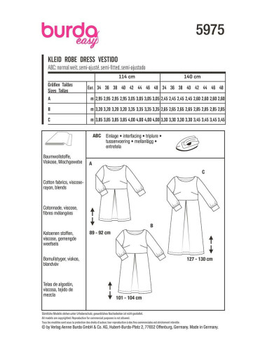 Modello di abito - Burda 5975