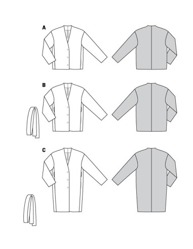 Modello di giacca e cappotto - Burda 5976