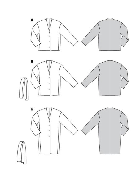 Modello di giacca e cappotto - Burda 5976