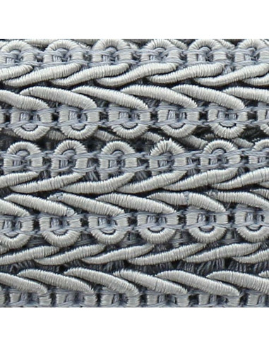 Gallone a spiga stile Chanel - Grigio perla