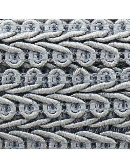 Gallone a spiga stile Chanel - Grigio perla