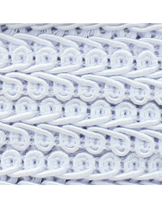 Gallone a spiga stile Chanel - Bianco 2