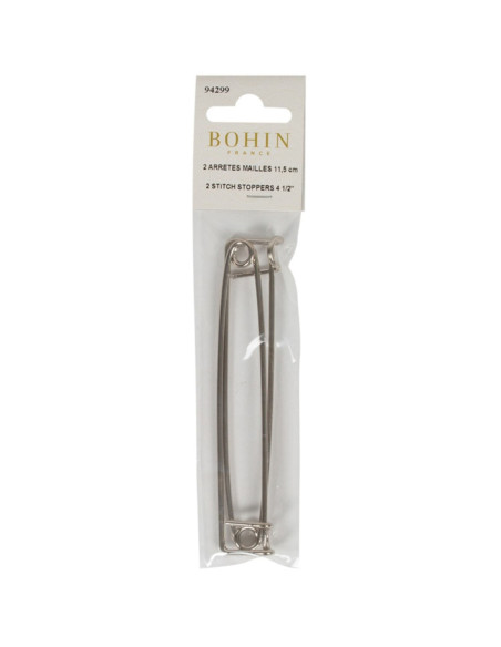 Set di 2 fermamaglie per maglieria 11 cm