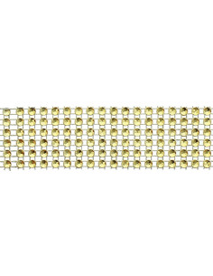 Bordo strass 30 mm oro