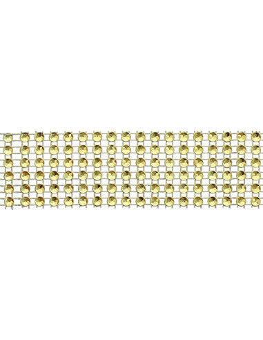 Bordo strass 30 mm oro
