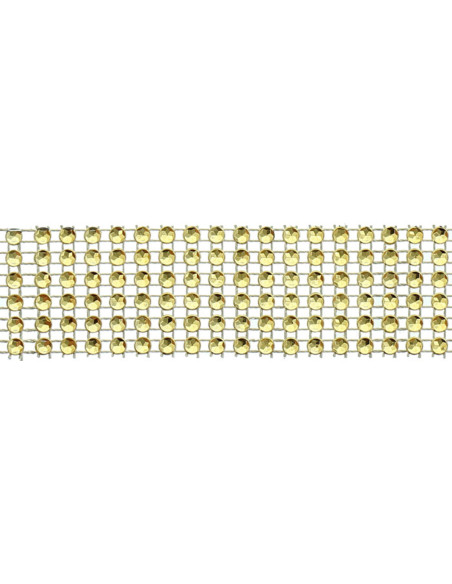 Bordo strass 30 mm oro
