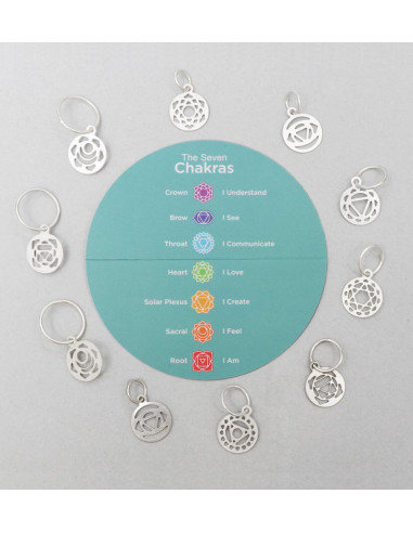 Set di segnalibri in argento placcato Chakra Mindful KnitPro