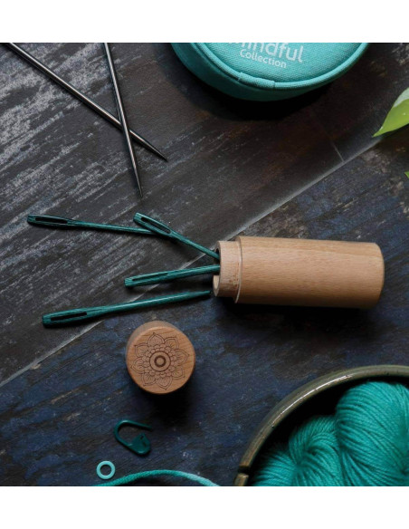 Set di 4 aghi passafilo in legno Mindful Knit Pro