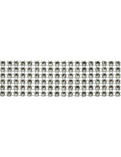 Bordino strass 30 mm nero