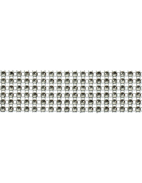 Bordino strass 30 mm nero