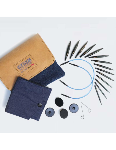Set di ferri circolari mini KnitPro Indigo