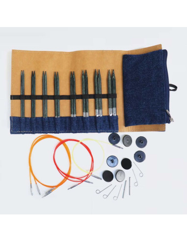 Set di ferri circolari KnitPro Indigo